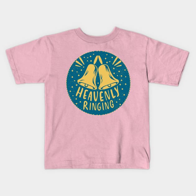 Heavenly Ringing Handbells Kids T-Shirt by SubtleSplit